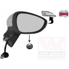 Καθρέπτης Ηλεκτρικός Θερμαινόμενος Βαφόμενος Με Φλας Φως Ασφαλείας FORD FIESTA 2013 - 2016 Δεξιά 324007491