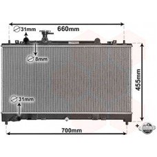 ΨΥΓΕΙΟ ΝΕΡΟΥ 1.8-2.0 ΒΕΝΖΙΝΗ ΜΗΧΑΝΙΚΟ (375x740x16) (KOYO) MAZDA 6 2008 - 2013 ( GH ) 063206305