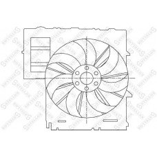 ΒΕΝΤΙΛΑΤΕΡ ΨΥΓΕΙΟΥ ΝΕΡΟΥ ΚΟΜΠΛΕ 4.4-4.8 (500mm) BMW X5 2000 - 2004 ( Ε53 ) 031306440