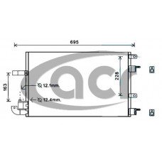 ΨΥΓΕΙΟ A/C 2.7 D ΠΕΤΡΕΛΑΙΟ (565x370x16) JAGUAR S - TYPE 1999 - 2003 ( X200, X202 ) 418006420
