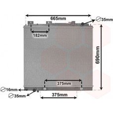 ΨΥΓΕΙΟ ΝΕΡΟΥ 3.0 dCi ΠΕΤΡΕΛΑΙΟ (600x690x40) ΜΗΧΑΝΙΚΟ-ΑΥΤΟΜΑΤΟ NISSAN D40 NAVARA 2005 - 2010 024906320