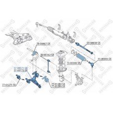 Ψαλίδι Κάτω PEUGEOT EXPERT Tepee 2007 - 2013 KAMOKA Εμπρός Αριστερά 57-00171-SX