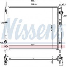 ΨΥΓΕΙΟ ΝΕΡΟΥ 1.5 dCi ΠΕΤΡΕΛΑΙΟ (507x428x16) (KOYO) NISSAN PULSAR 2015 - 586006315