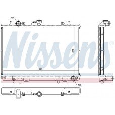 ΨΥΓΕΙΟ ΝΕΡΟΥ 2.0-2.4 ΒΕΝΖΙΝΗ ΜΗΧΑΝΙΚΟ (373x593) (VALEO CLASSIC) MITSUBISHI L200 2002 - 2006 ( K60T ) ( K70T ) 030406340