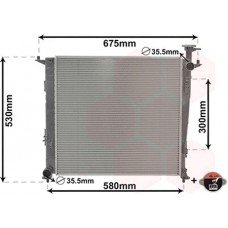 ΨΥΓΕΙΟ ΝΕΡΟΥ 2.2 CRDi ΠΕΤΡΕΛΑΙΟ ΜΗΧΑΝΙΚΟ (510x480x32) KIA SORENTO 2014 - 426106300