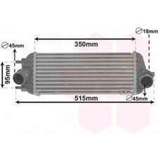 ΨΥΓΕΙΟ INTERCOOLER 1.7 CRDi ΠΕΤΡΕΛΑΙΟ (350x147x85) HYUNDAI ix35 TUCSON 2010 - 2013 ( LM ) 365006210