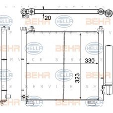 ΨΥΓΕΙΟ A/C 1.3 DDiS 03- (38.5x30.8x20) SUBARU JUSTY 2004 - 2008 ( G3X ) 772006420