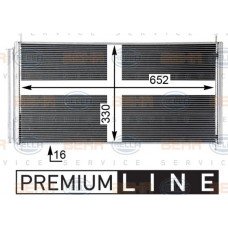 ΨΥΓΕΙΟ A/C 2.0-2.2 D4D ΠΕΤΡΕΛΑΙΟ (670x330x16) TOYOTA VERSO 2013 - 828206410