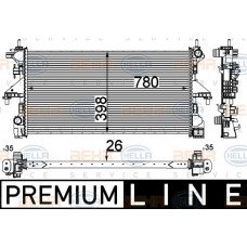 ΨΥΓΕΙΟ ΝΕΡΟΥ 2.3 JTD +A/C ΠΕΤΡΕΛΑΙΟ ΜΗΧΑΝΙΚΟ (780x390) (KIN F1AE3481G) PEUGEOT BOXER 2014 - 637006320