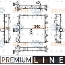 ΨΥΓΕΙΟ 2.7-2.9-S 3.2-S 3.4 ΒΕΝΖ (34x36.6x4.2) BEHR PORSCHE CAYMAN 2006 - 2009 ( 987 ) 652306301