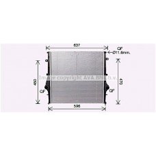 ΨΥΓΕΙΟ ΝΕΡΟΥ 2.2 ΠΕΤΡΕΛΑΙΟ ΑΥΤΟΜΑΤΟ (540x543x16) ALFA ROMEO GIULIA ( 952 ) 2016 - 101006300