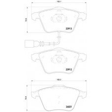 Τακάκια Σετ VW GOLF 2008 - 2013 ( Mk6 ) BREMBO P 85 129X