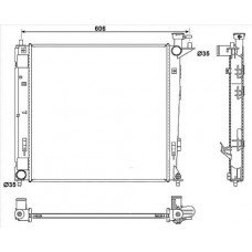 ΨΥΓΕΙΟ 1.7-2.0 CRDi ΠΕΤΡΕΛΑΙΟ ΜΗΧΑΝΙΚΟ (485x485x16) (ΚΟΡΕΑΣ) HYUNDAI ix35 TUCSON 2010 - 2013 ( LM ) 365006360