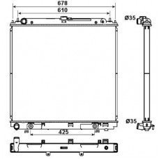 ΨΥΓΕΙΟ 2.5 dCi ΠΕΤΡΕΛΑΙΟ ΑΥΤΟΜΑΤΟ (600x685x36) NISSAN D40 NAVARA 2010 - 2015 ( F/L ) 584006315