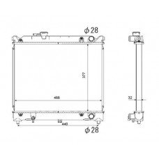 ΨΥΓΕΙΟ 1.6 8V-16V +/-A/C(37.5x49)(ΠΑΡ.Σ/Ο) (KOYO) SUZUKI VITARA 1989 - 1993 KOYO 010006305