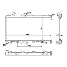 ΨΥΓΕΙΟ 2,5 i-16V TURBO M/A (34x68,5x25) SUBARU FORESTER 2008 - 2013 ( SH ) 770006320