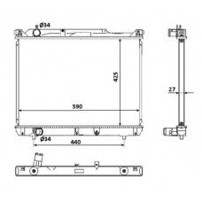 ΨΥΓΕΙΟ 2.0 HDi (42x59x27) (ΚΛ-ΚΥΚΛ) (KOYO) SUZUKI GRAND VITARA 1999 - 2001 ( SQ ) KOYO 010806325