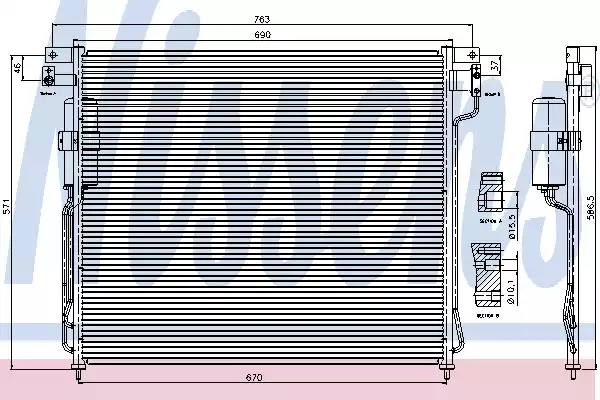 Ψυγείο A/C (Εξωτερικό) NISSAN D40 NAVARA 2005 - 2010 024906400