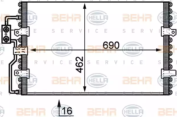 Ψυγείο A/C (Εξωτερικό) FIAT SCUDO 1995 - 2003 ( 220P ) 026206400