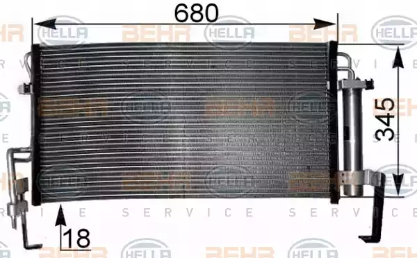 Ψυγείο A/C (Εξωτερικό) HYUNDAI SANTA FE 2000 - 2004 ( SM ) 057006400