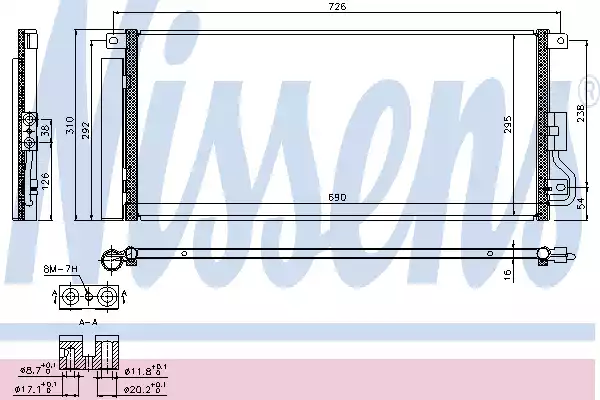 Ψυγείο A/C (Εξωτερικό) CHEVROLET-DAEWOO TRAX 2013 - 240006420