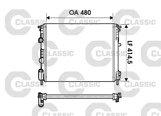 Ψυγείο Νερού RENAULT CLIO 2001 - 2005 BEHR 011306385