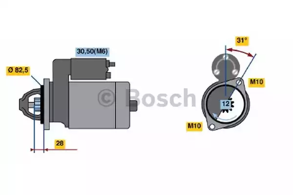 Μίζα MERCEDES C CLASS 2000 - 2003 ( W203 ) BOSCH 0 001 115 047 Μίζα MERCEDES C CLASS 2000 - 2003 ( W203 ) BOSCH 0 001 115 047