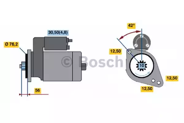 Μίζα VW GOLF 2004 - 2008 ( Mk5 ) BOSCH 0 001 123 012