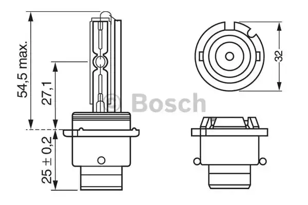 Λυχνία προβολέα MERCEDES A CLASS 2004 - 2008 ( W169 ) BOSCH 1 987 302 904