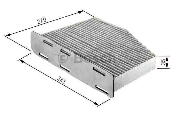 Φίλτρο αέρα εσωτερικού χώρου AUDI A4 2008 - 2011 ( 8K ) BOSCH 1 987 432 369