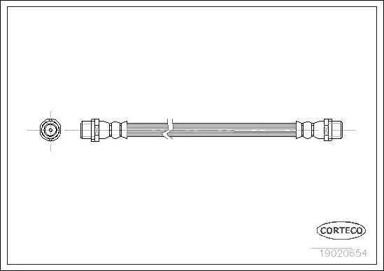 Μαρκούτσια Φρενων AUDI 80 1991 - 1995 ( 8C ) ( B4 ) CORTECO 19020654 Μαρκούτσια Φρενων AUDI 80 1991 - 1995 ( 8C ) ( B4 ) CORTECO 19020654