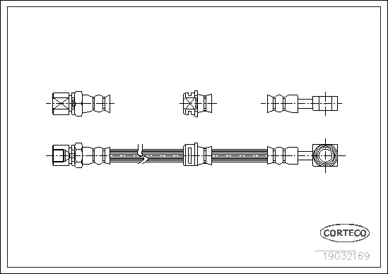 Μαρκούτσια Φρενων OPEL VECTRA 1996 - 1998 ( B ) CORTECO 19032169