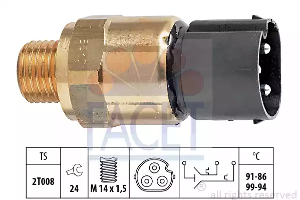 Θερμικός Διακόπτης, Βεντιλατέρ Ψυγείου BMW Z3 1996 - 2003 ( E36/8 ) FACET 7.5617