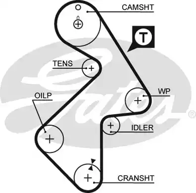 Οδοντωτός ιμάντας TOYOTA CARINA 1987 - 1992 II ( T170 ) GATES 5202XS