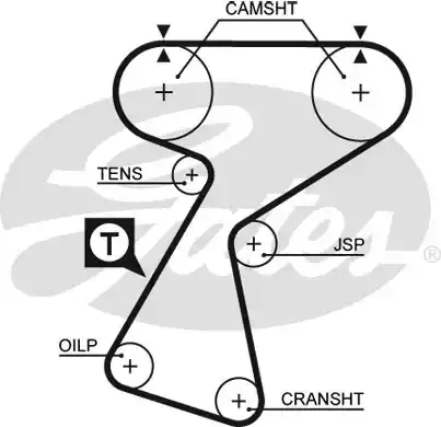 Οδοντωτός ιμάντας RENAULT 19 1988 -1992 ( B53 ) ( C53 ) GATES 5244XS