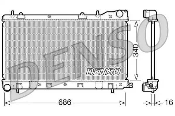 Ψυγείο νερού/εξαρτήματα SUBARU FORESTER 2000 - 2002 ( SF ) DRM36003