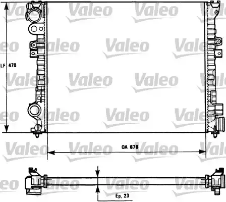 Ψυγείο Νερού PEUGEOT 806 1994 - 2002 ( 221 ) VALEO 731166 Ψυγείο Νερού PEUGEOT 806 1994 - 2002 ( 221 ) VALEO 731166