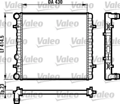 Ψυγείο Νερού VW GOLF 1998 - 2004 ( Mk4 ) VALEO 731607