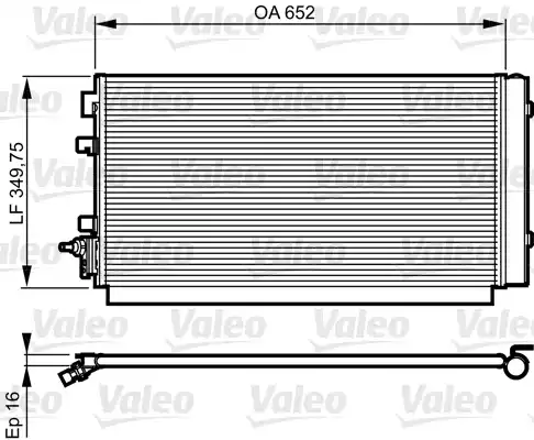 Ψυγείο A/C (Εξωτερικό) RENAULT MEGANE 2008 - 2014 VALEO 814187 Ψυγείο A/C (Εξωτερικό) RENAULT MEGANE 2008 - 2014 VALEO 814187