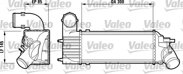 Ψυγείο Intercooler PEUGEOT 406 1996 - 1999 ( 8B ) VALEO 817437