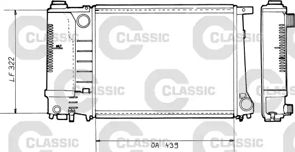 Ψυγείο Νερού BMW 3 Series 1990 - 1995 ( E36 ) VALEO 058906365