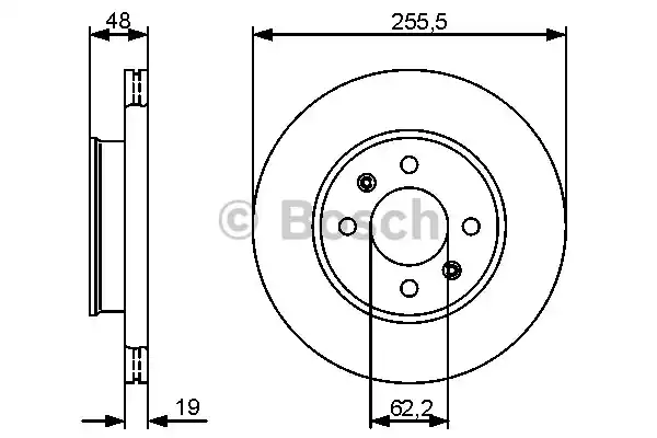 Δισκόπλακες HYUNDAI GETZ 2002 - 2005 ( TB ) BOSCH 0 986 479 459