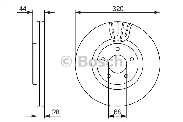 Δισκόπλακες NISSAN QASHQAI 2007 - 2010 ( J10 )( JJ10 ) BOSCH 0 986 479 679