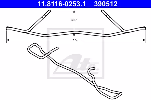 Μεμονωμένα εξαρτήματα MERCEDES C CLASS 1993 - 1995 ( W202 ) ATE 11.8116-0253.1