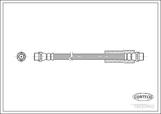 Μαρκούτσια Φρενων AUDI 80 1986 - 1991 ( 89 ) ( 89Q ) ( 8A ) ( B3 ) CORTECO 19020460