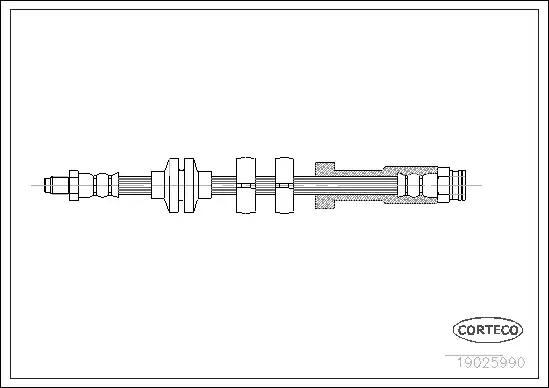 Μαρκούτσια Φρενων FIAT PUNTO 1994 - 1999 ( 176 ) CORTECO 19025990
