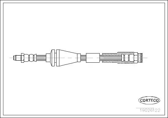 Μαρκούτσια Φρενων FIAT PUNTO 2003 - 2011 ( 188 ) CORTECO 19026122