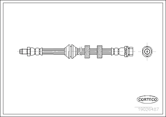 Μαρκούτσια Φρενων FORD FOCUS 2002 - 2004 ( MK1B ) CORTECO 19026487