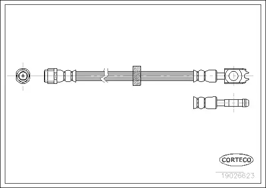 Μαρκούτσια Φρενων VW LUPO 1998 - 2005 ( 6X1 - 6E1 ) CORTECO 19026623