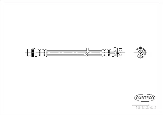 Μαρκούτσια Φρενων RENAULT MEGANE 2002 - 2005 CORTECO 19030300